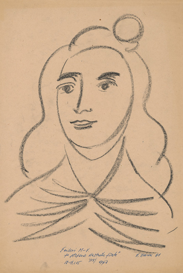 Eugen Nevan – Portrait of a Young Woman 