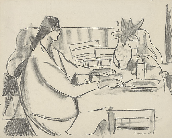 Eugen Nevan – Žena v interiéri I. 