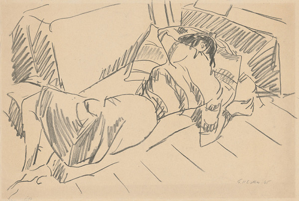 Eugen Nevan – Woman in an Interior II.  