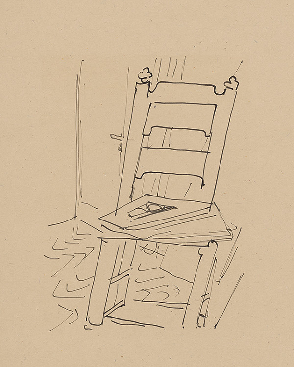 Eugen Nevan – Zátišie so stoličkou 