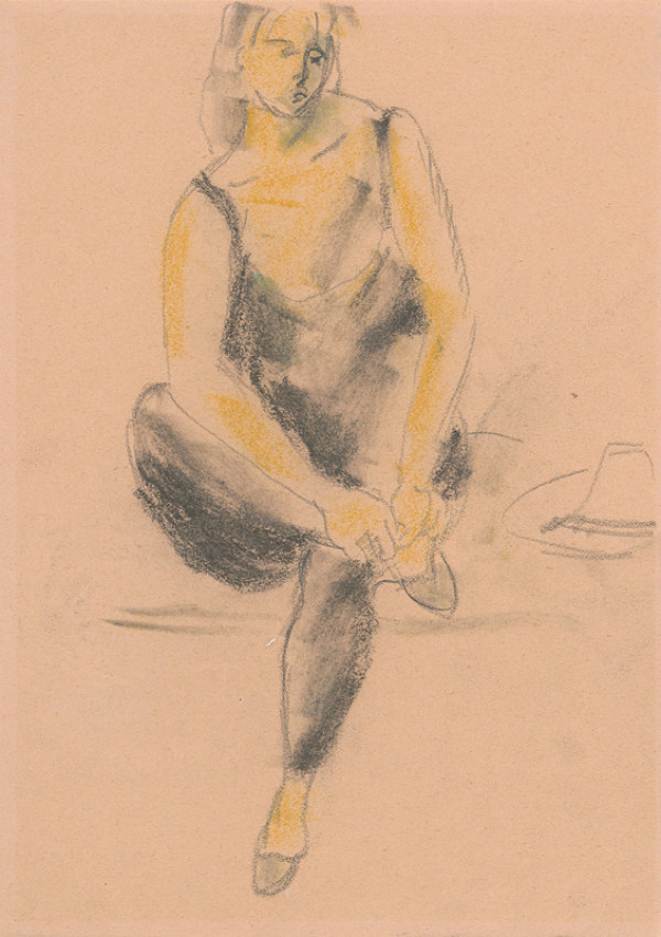 Eugen Nevan – Seated Ballet Dancer 