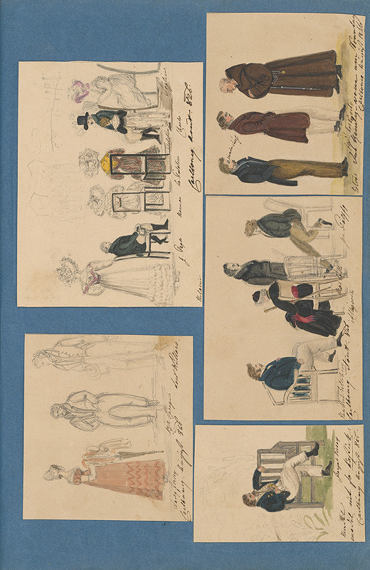 Henriette Odescalchi – Gróf František Viczay v parku v Rusovciach. Scény zo života rodiny Zichy Ferraris. 