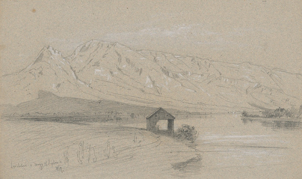 Jan Novopacký – Horská krajina s jazerom 