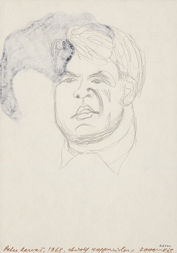 Adolf Hoffmeister – Karikatúrny portrét Petra Karvaša IV. 