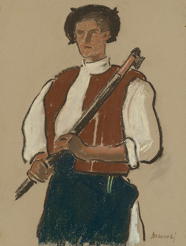 Miloš Alexander Bazovský – Detvan s valaškou 