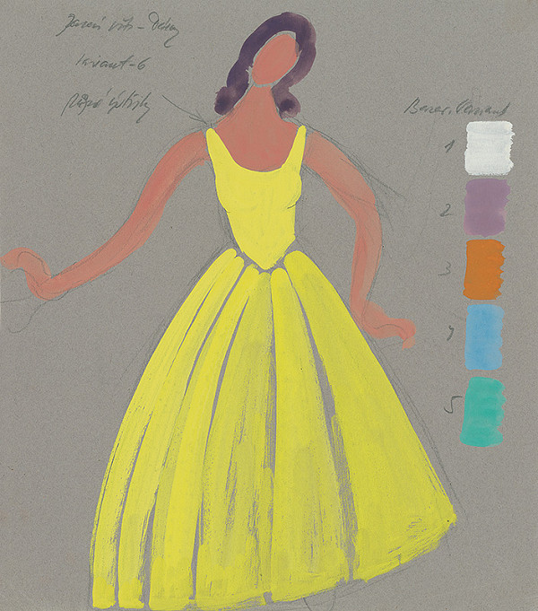 Eugen Nevan – Návrh na ženský kostým II. 