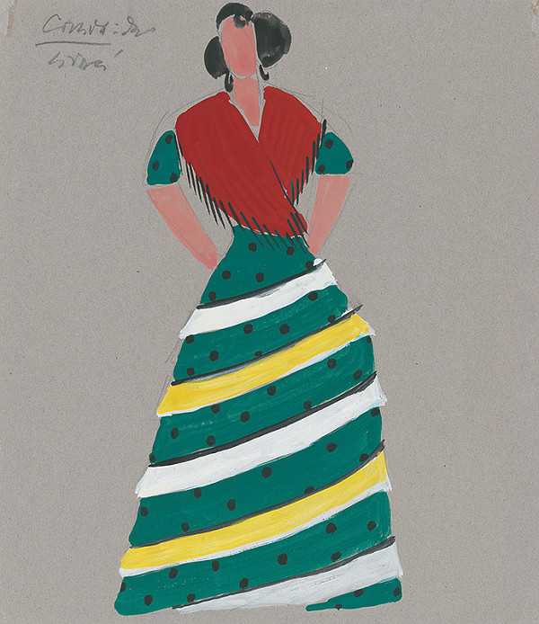 Eugen Nevan – Návrh na ženský kostým VI. 