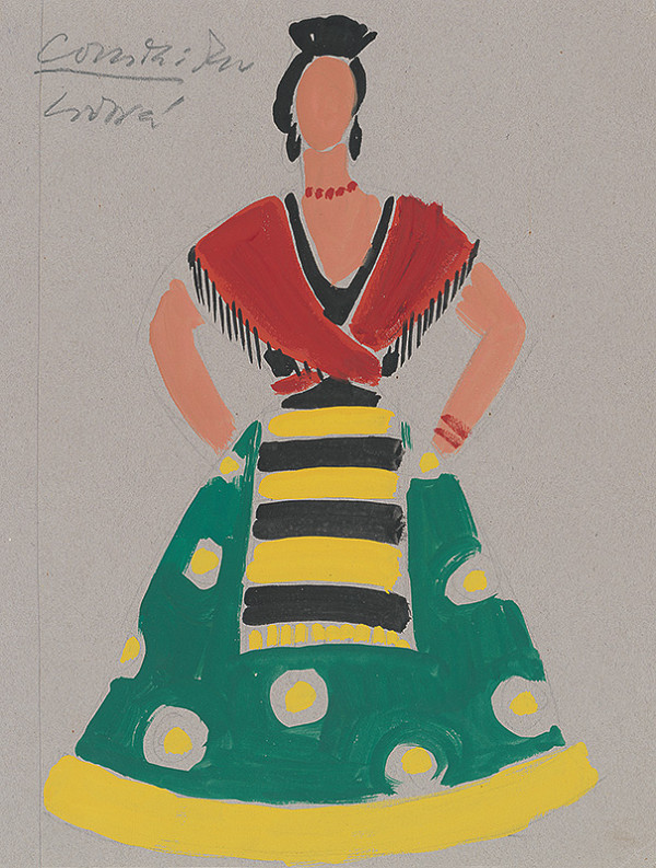 Eugen Nevan – Návrh na ženský kostým X. 