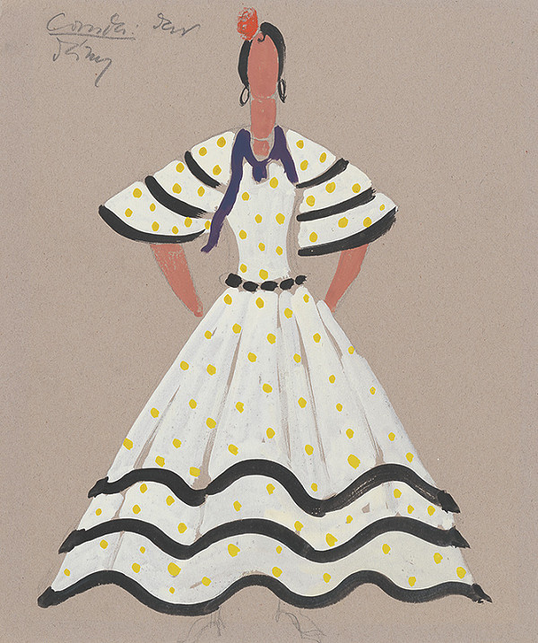 Eugen Nevan – Návrh na ženský kostým XI. 