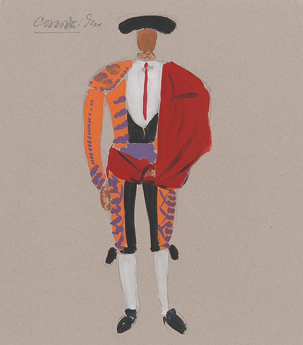 Eugen Nevan – Návrh na kostým toreádora II. 