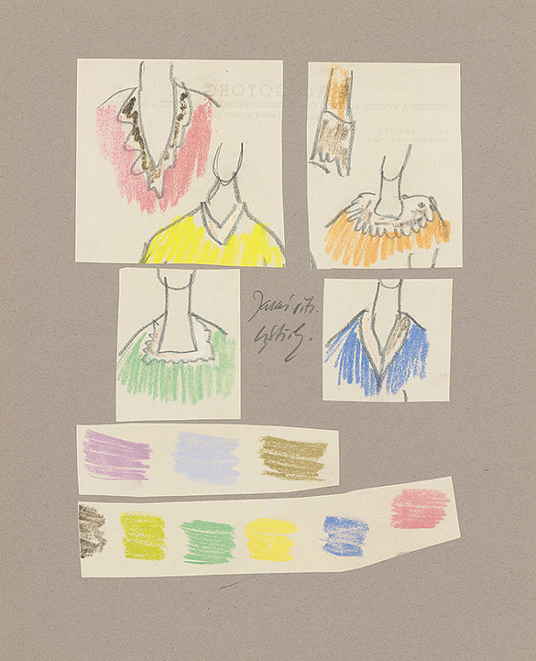 Eugen Nevan – Návrhy na ženský kostým XII. 