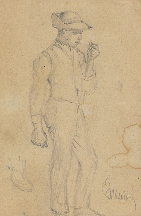 Gustáv Mallý – Man in a Hat 