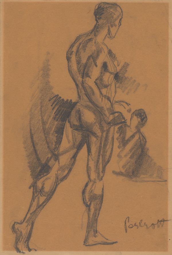 Vilmos Perlrott-Csaba – Mužský akt 