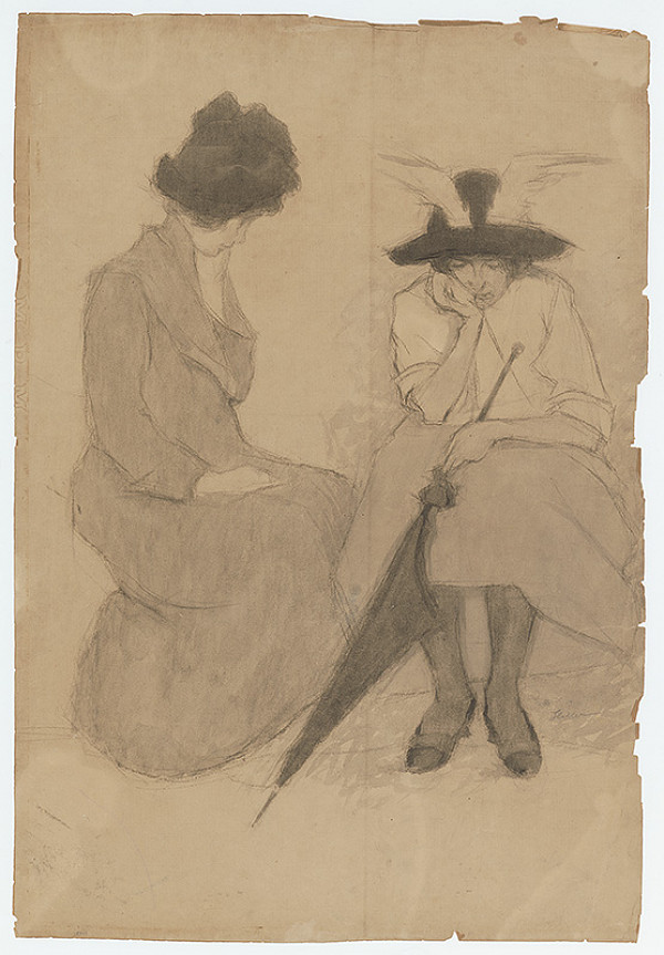 Adolf Heller – Sediaca žena 