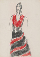 Eugen Nevan – Návrh na ženský kostým XXII. 