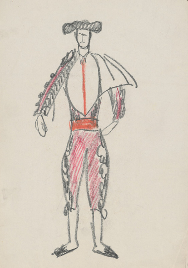 Eugen Nevan – Návrh na kostým toreádora IV. 
