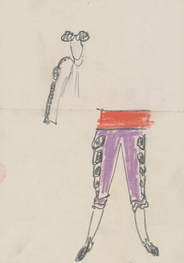 Eugen Nevan – Návrh na kostým toreádora VI. 