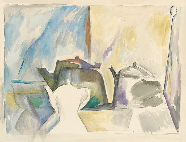 Vitalij Nikolajevič Goriajev – Still Life with a Teapot 