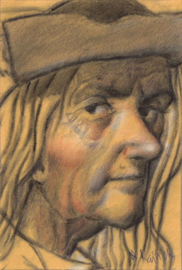 Aurel Kajlich – Štúdia hlavy starca 