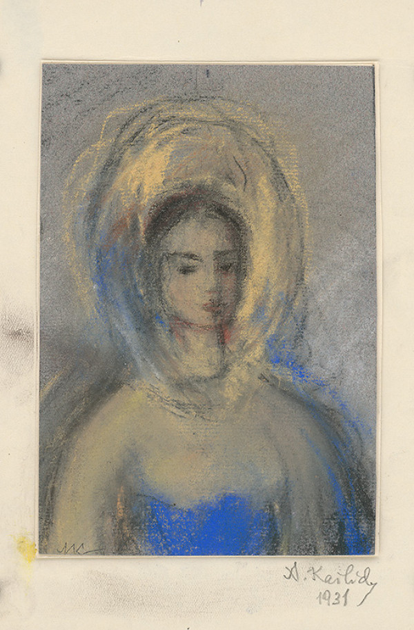 Aurel Kajlich – Woman with a Scarf 