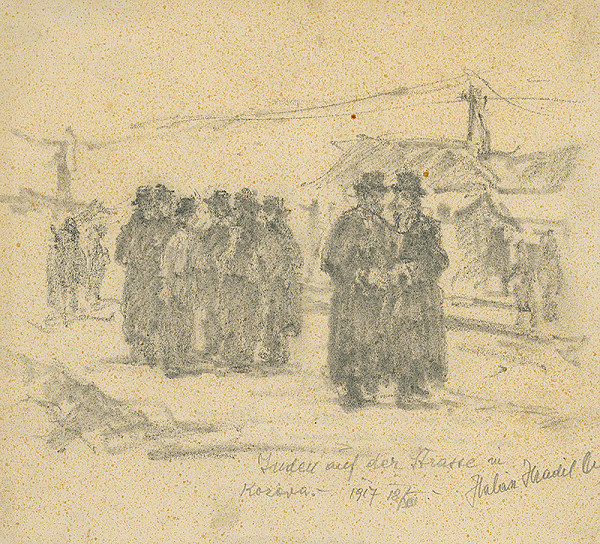 Elemír Halász-Hradil – Jews on the Street in Kozovo 