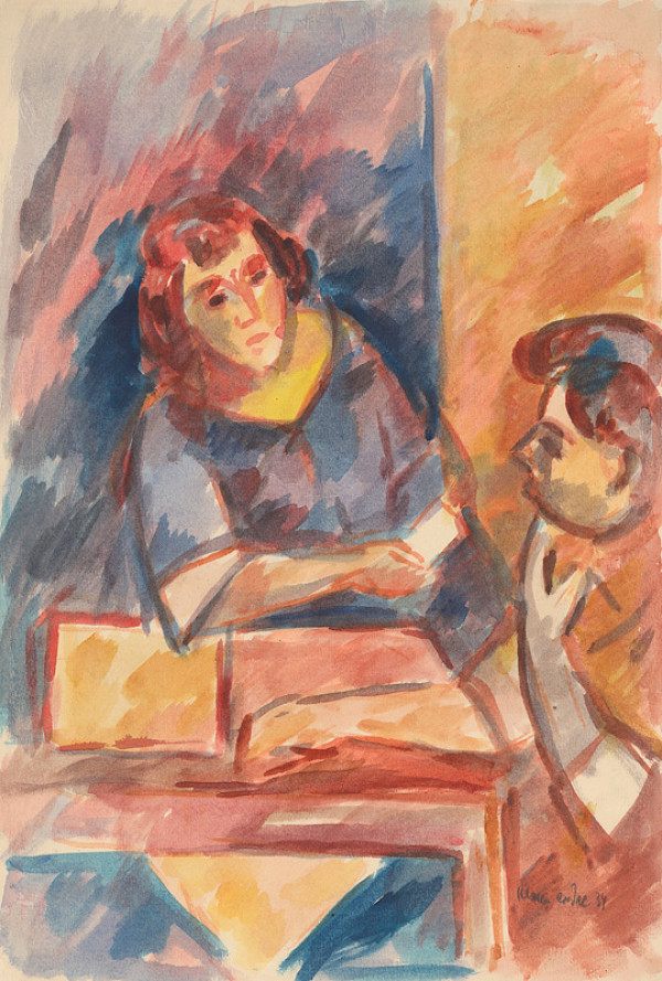 Endre Nemes – Žena pri stole 