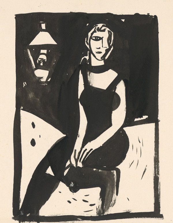 Vincent Hložník – Woman with a Lamp 