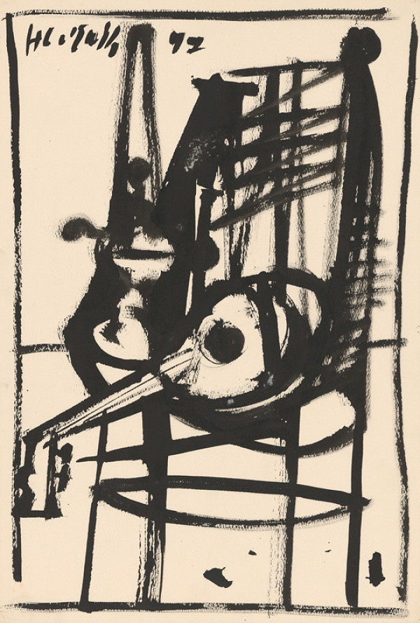 Vincent Hložník – Zátišie s mandolínou 