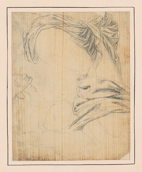 Francúzsky maliar z 18. storočia – Štúdia látky 