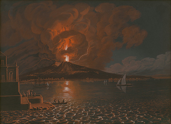 Ján Jakub Müller – Výbuch talianskej sopky. Vezuv 