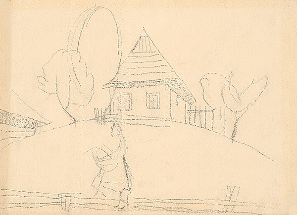 Bedrich Hoffstädter – Oravská dedina 