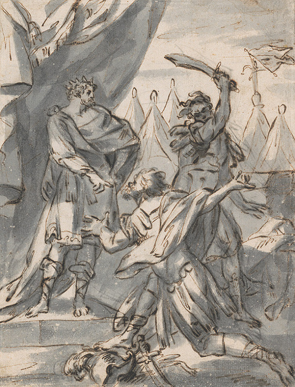 Severotaliansky maliar zo 17. storočia – Poprava vo vojenskom tábore 