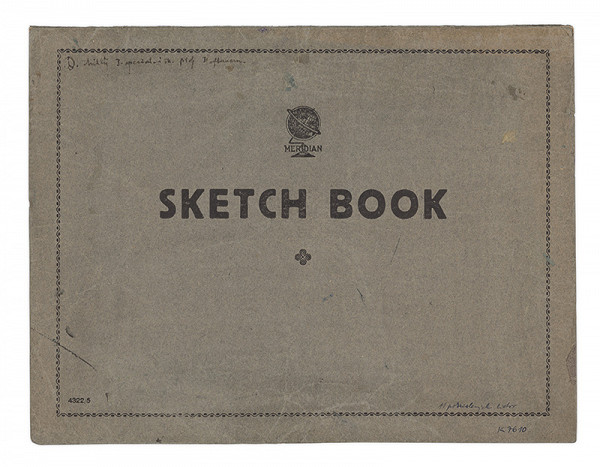 Dezider Milly – Náčrtník - 11 pokreslených listov 