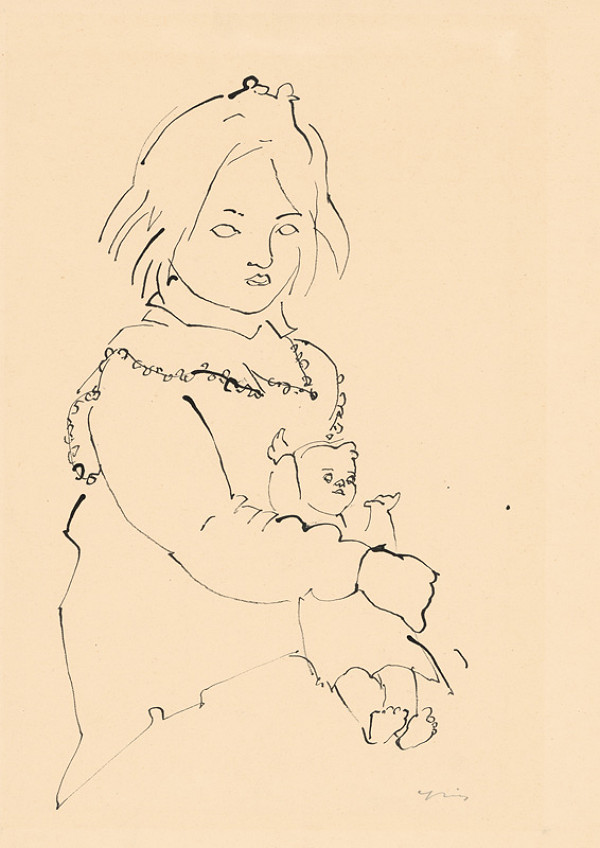 Štefan Cpin – Dievčatko s bábikou 