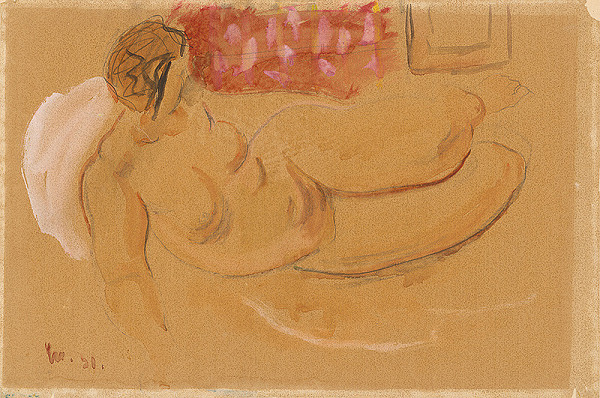 Cyprián Majerník – Reclining Female Nude 