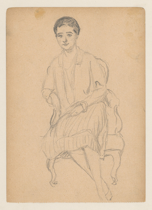 Ivan Žabota – Sediaca žena 