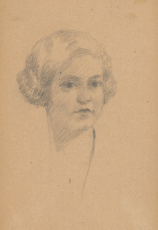 Ivan Žabota – Štúdia hlavy mladej ženy 1. 