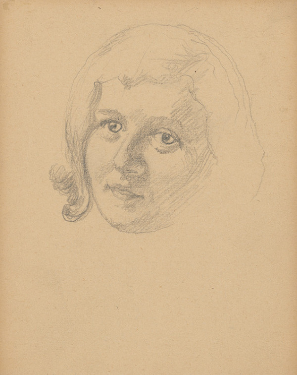 Ivan Žabota – Štúdia hlavy mladej ženy 2. 