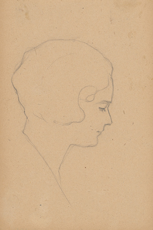 Ivan Žabota – Štúdia hlavy mladej ženy 3. 