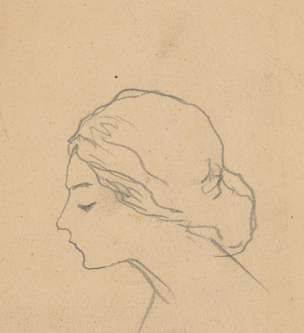 Ivan Žabota – Štúdia hlavy mladej ženy 10. 
