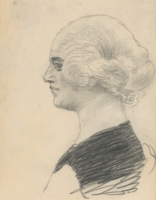 Ivan Žabota – Study of a Female Head 1. 