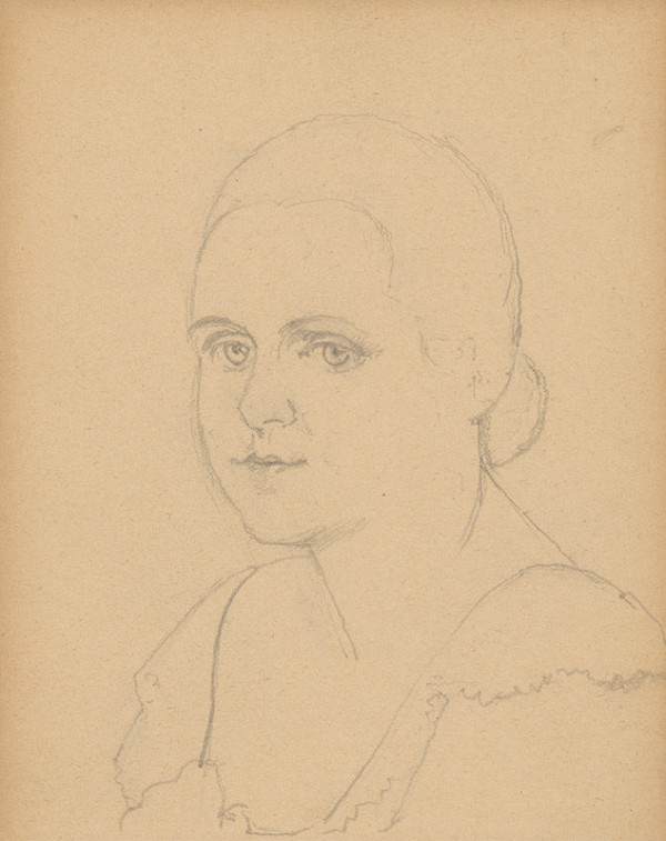 Ivan Žabota – Štúdia ženskej hlavy 3. 