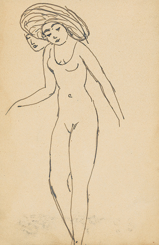 Ivan Žabota – Standing Nude 3. 