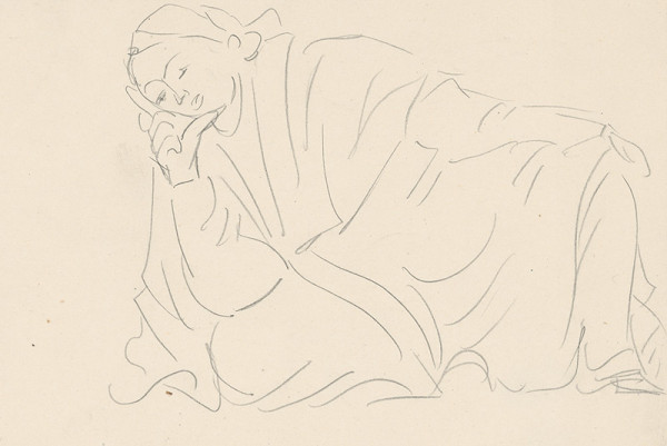 Eugen Nevan – Ležiaca s podopretou hlavou 