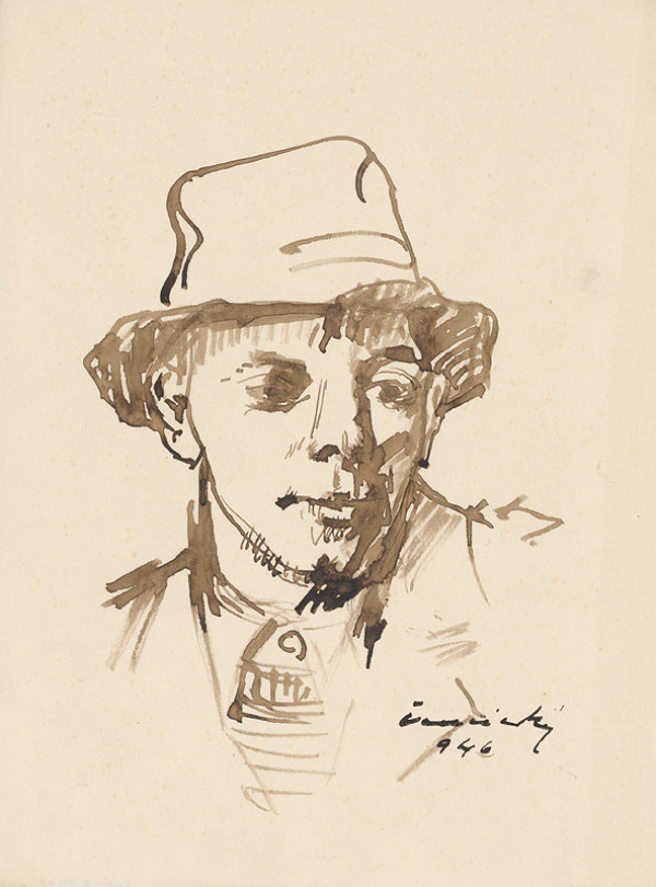 Ladislav Čemický – Hlava muža v klobúku 