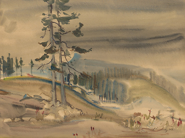 Ladislav Čemický – Pohľad na Tatry 