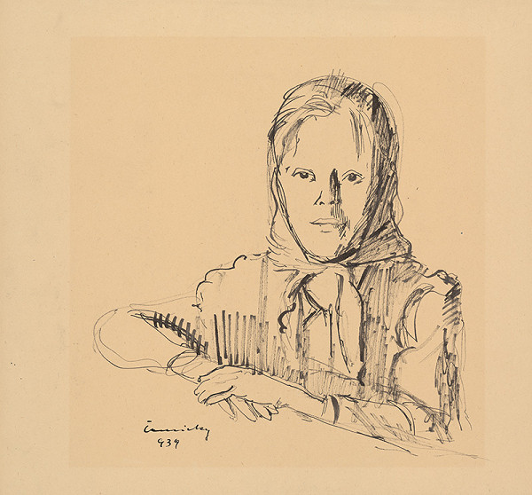 Ladislav Čemický – Hlava ženy v šatke 