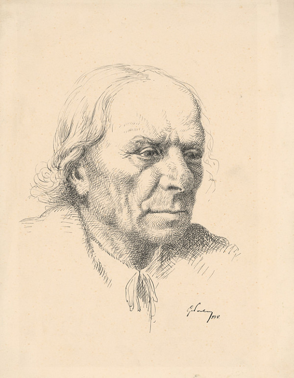 Gejza Szalay – Štúdia hlavy starca 