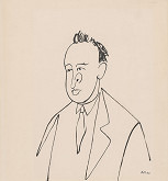 Adolf Hoffmeister – Karikatúrna kresba - Pavol Horov 