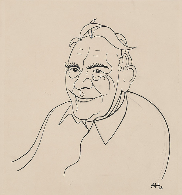 Adolf Hoffmeister – Karikatúrna kresba - Laco Novomeský II. 